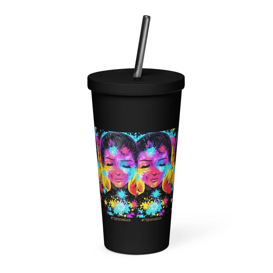 Migraines, Ocular Starbursts, Black Tumbler product image (2)