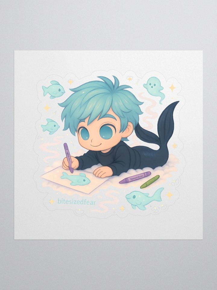 Whimsical Mermaid Coloring Stickers product image (1)