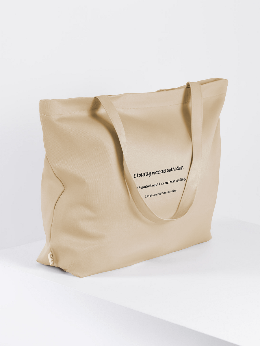 The Reader's Workout Organic Tote product image (4)