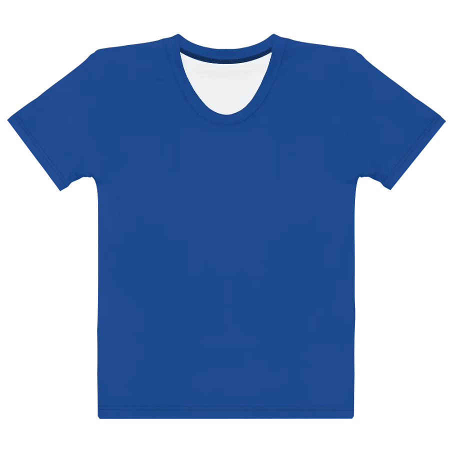 Plain Ocean Blue True Summer Women's Crewneck Polyester Heavyweight Premium T-Shirt by Treasure Pie product image (10)