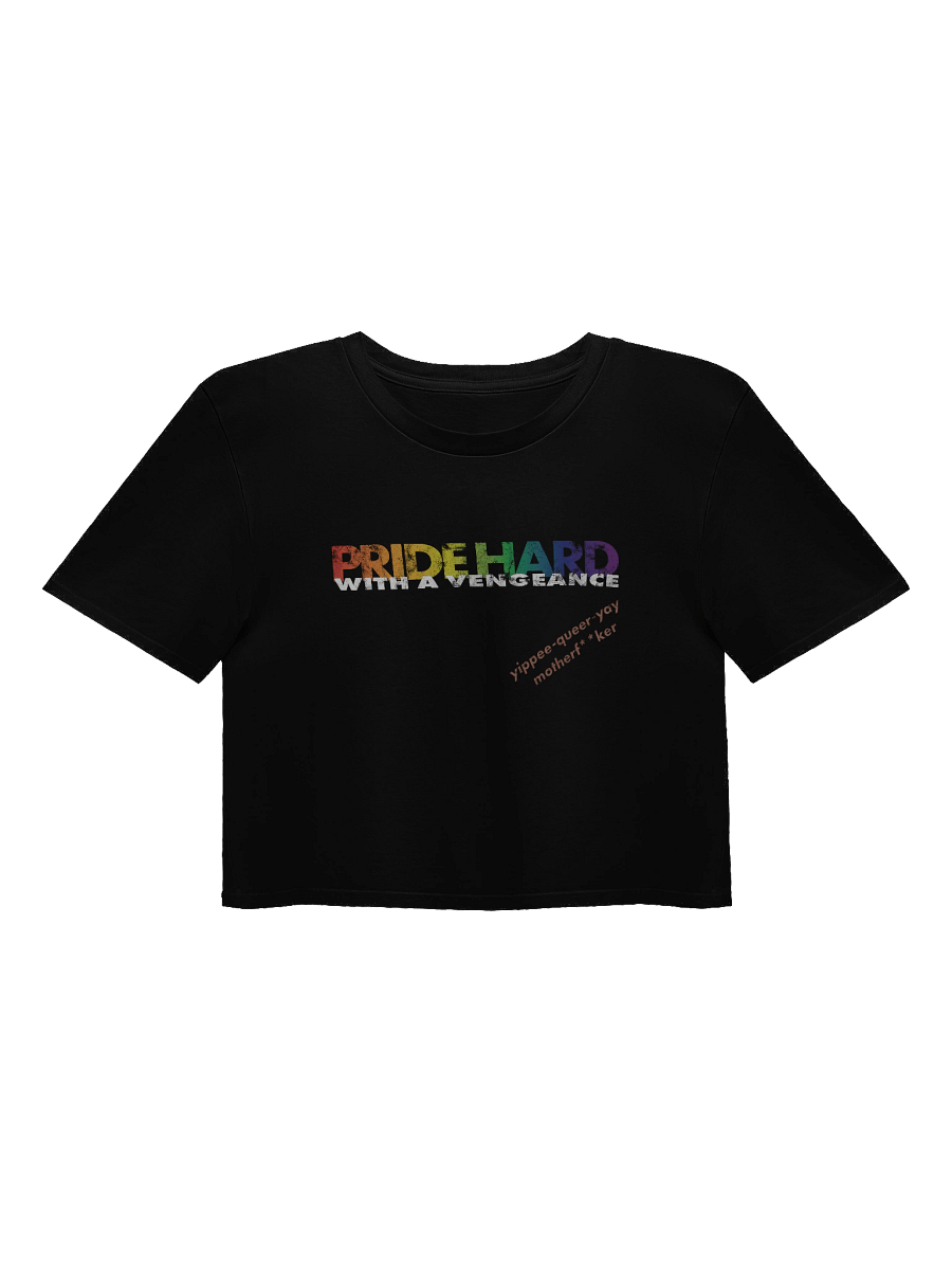 Rainbow "Pride Hard" Crop Top product image (1)