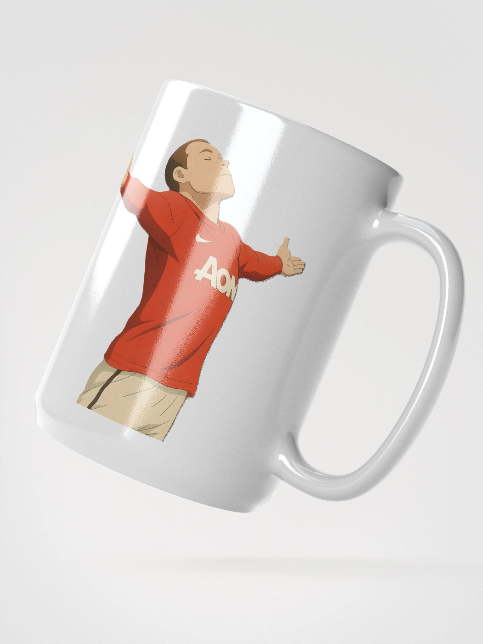 Glossy Mug - Wayne Rooney Goal Celebration - Iconic Moment - Manchester United product image (2)