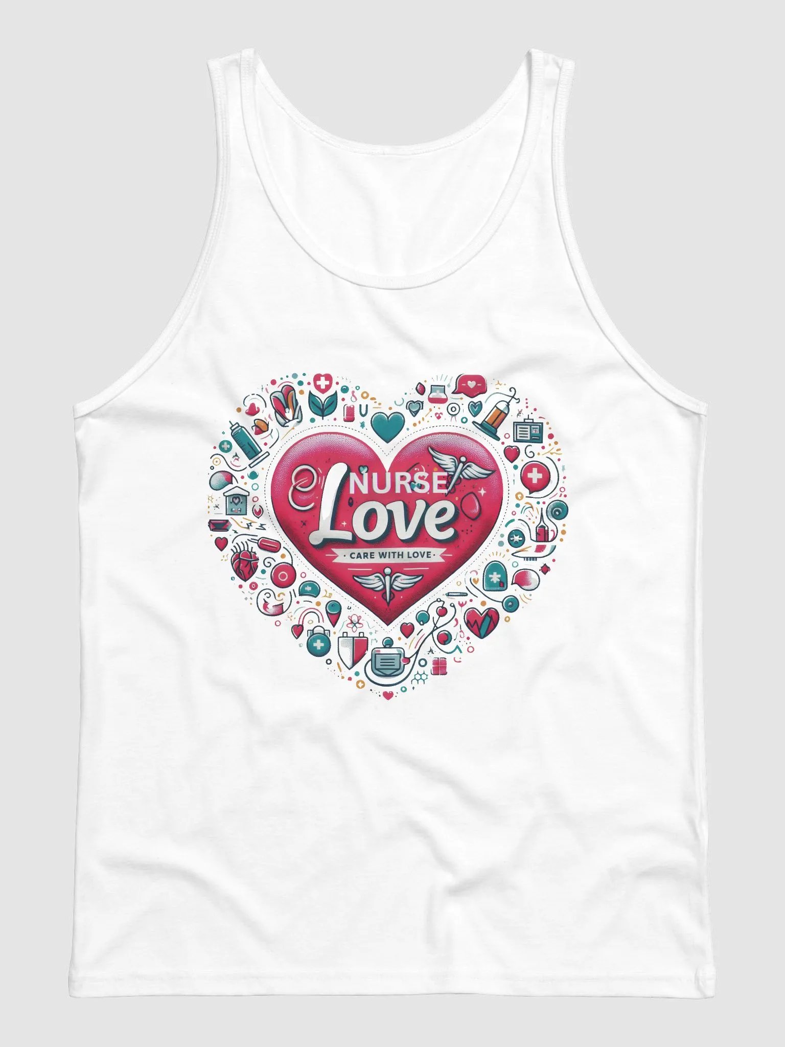 Nurse Love Heart Medical Tank product image (1)
