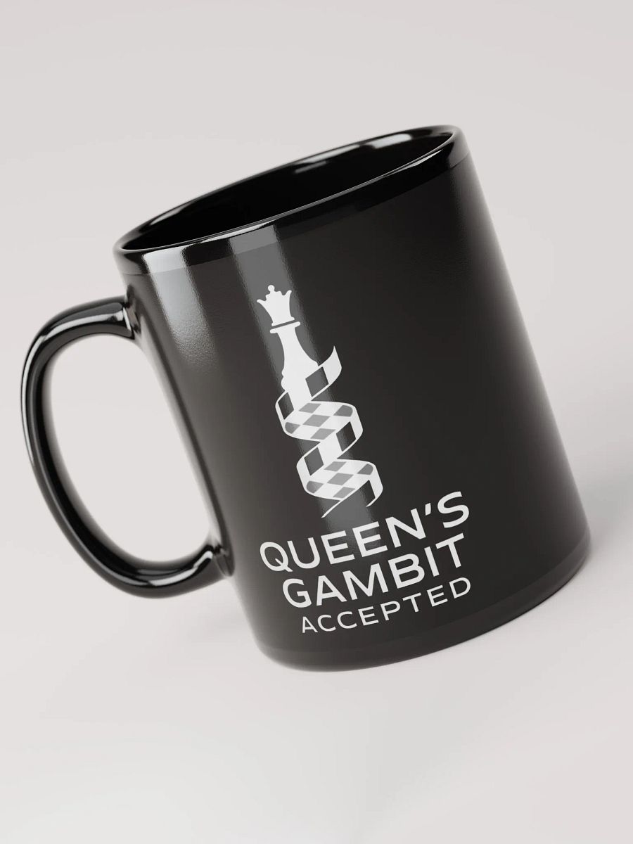 Queen's Gambit Accepted - Black Glossy Mug product image (6)