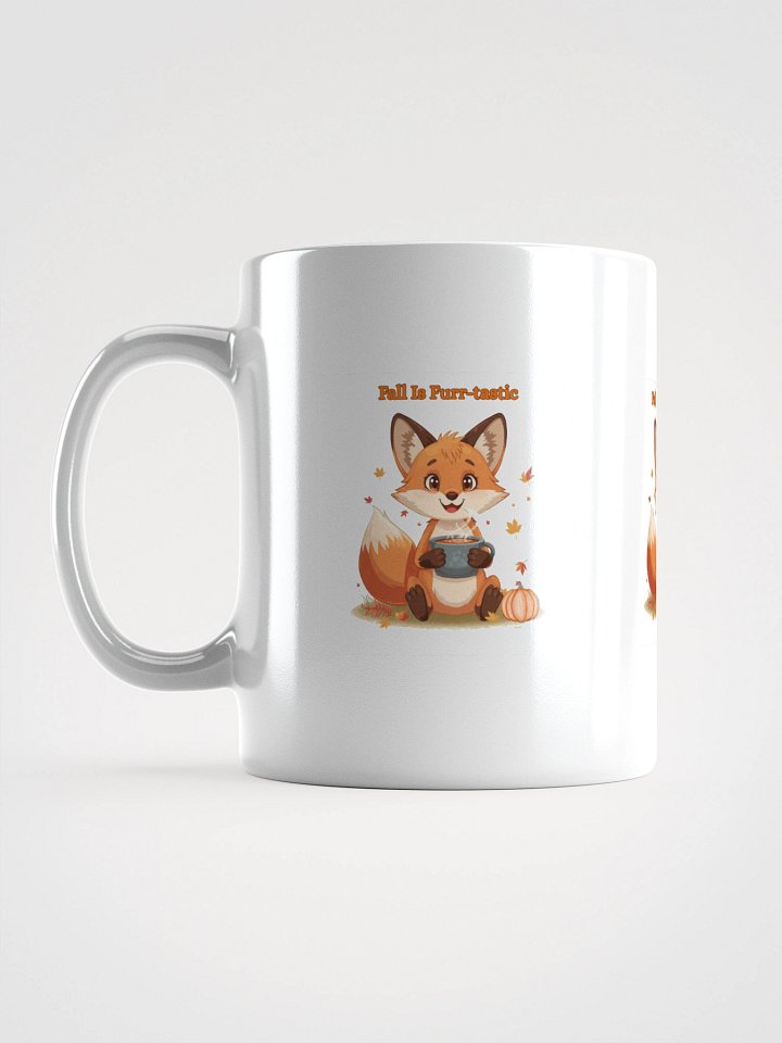 Fall Is Furr-tastic Fox White Glossy Mug product image (1)