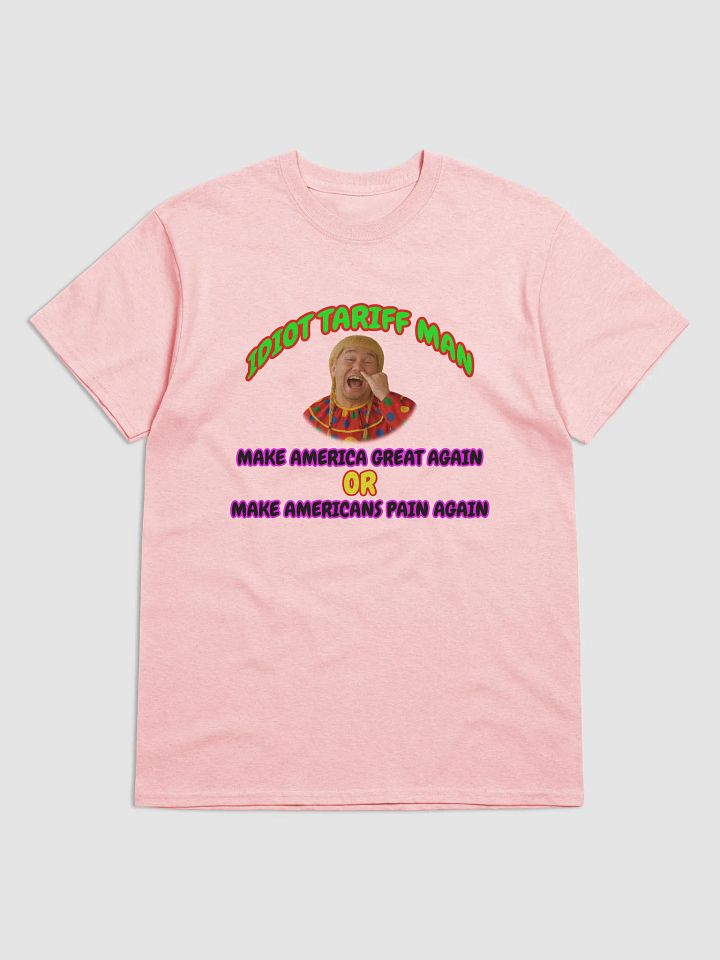 Satirical 'Idiot Tariff Man' Tee product image (8)