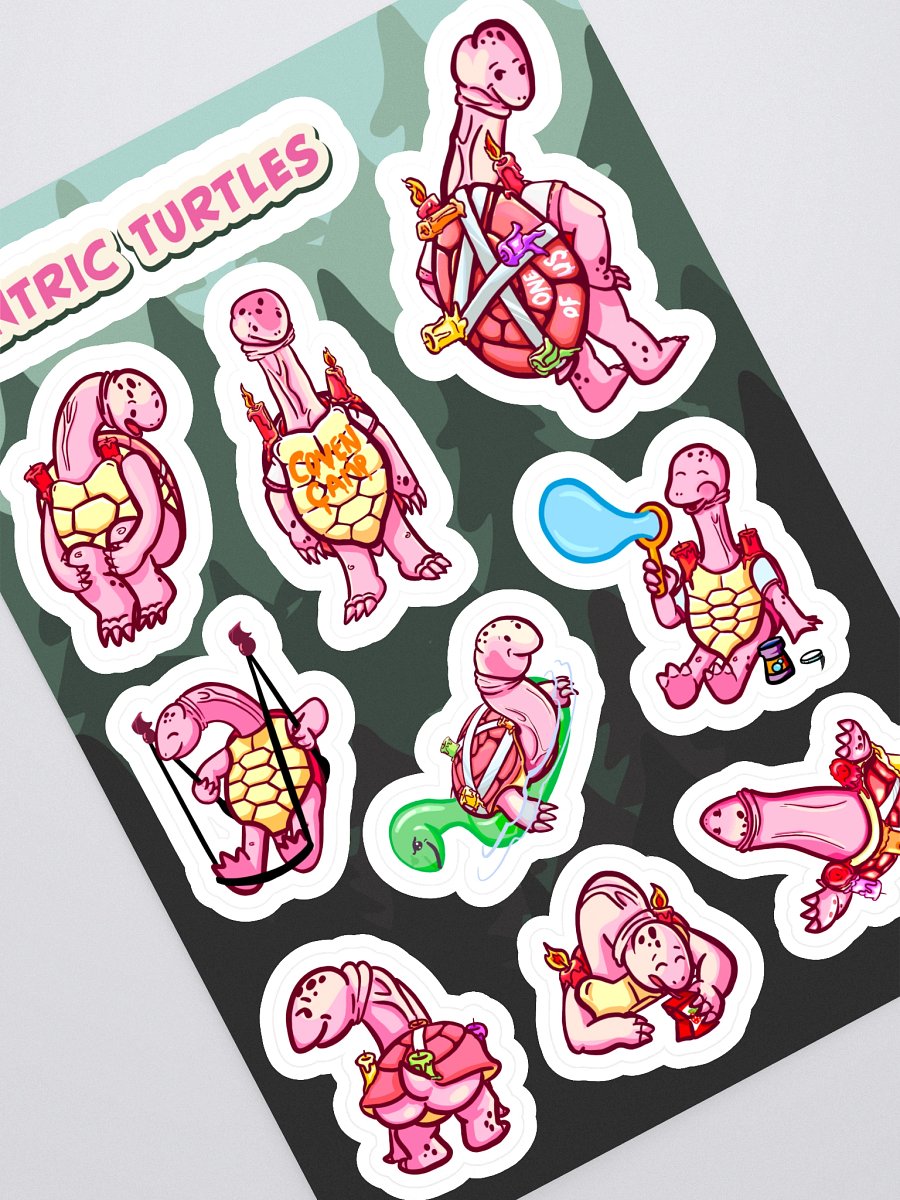 Tantric Turtles Sticker Sheet product image (1)