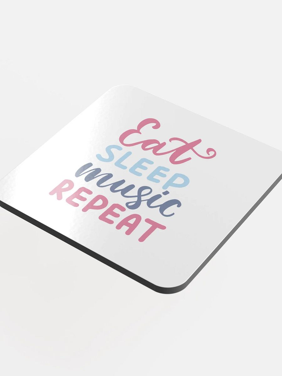 Eat Sleep Music Repeat Cork Coaster product image (4)