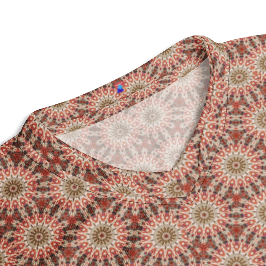 Abstract Suns Pattern Unisex V Neck Sports Jersey product image (6)