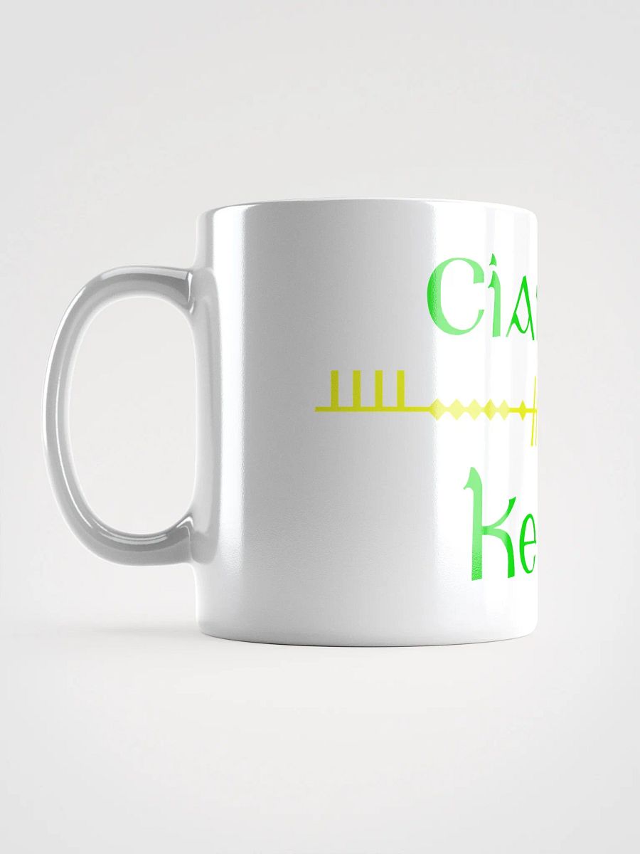 Kerry/Ciarraí. Scholastic style Ogham white Mug product image (6)