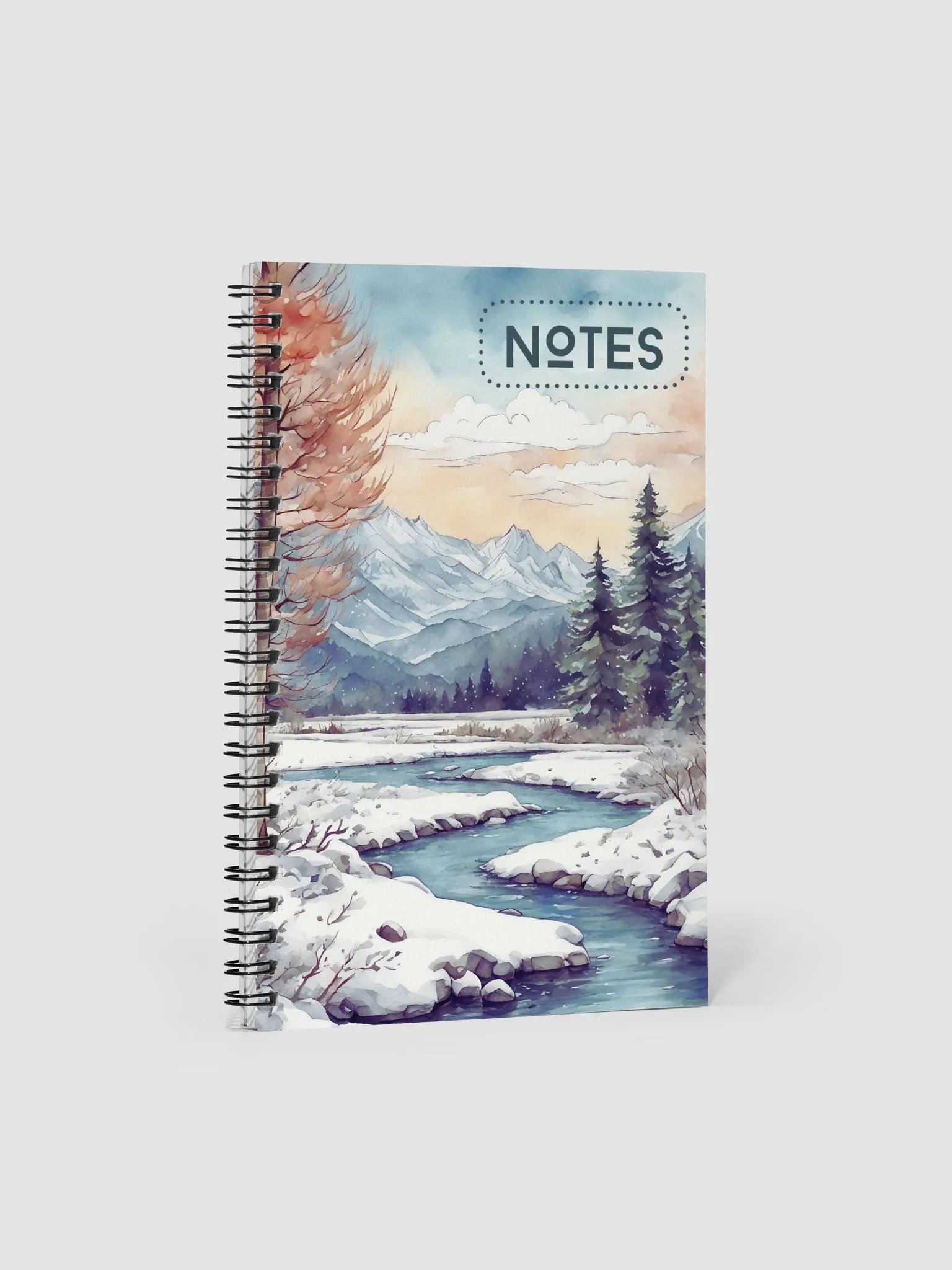 Winter mountain river Notebook product image (2)