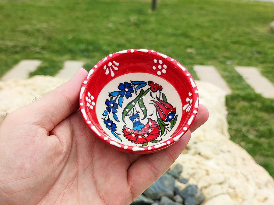 Ceramic snack bowl set, 7 pieces — handmade pottery, handmade ceramic, home decor, handmade gift, Turkish ceramic product image (6)