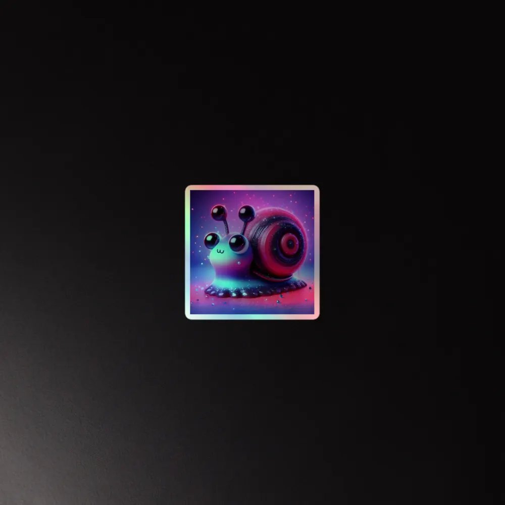 Whimsical Snail Holographic Sticker Sheet product image (4)