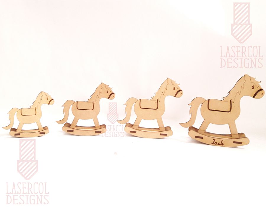 Rocking Horse (4 sizes) - Laser Cut Files product image (5)