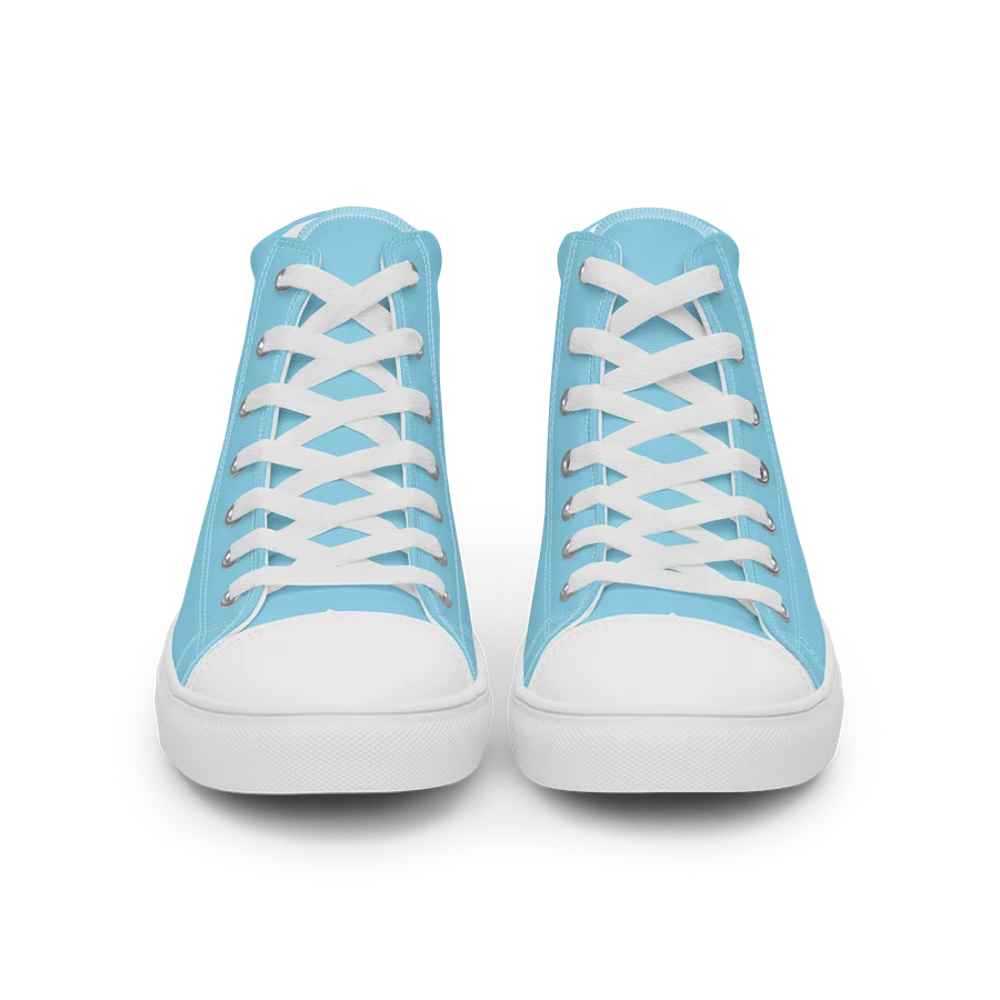 Pastel Blue and White Flower Sneakers product image (41)