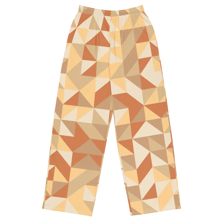 BUIII Dynamic Geometry: Warm Ember Wide-Leg Pants product image (1)