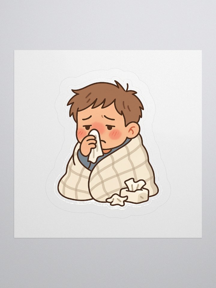 Sniffles & Blankets – Sick Boy Sticker product image (2)