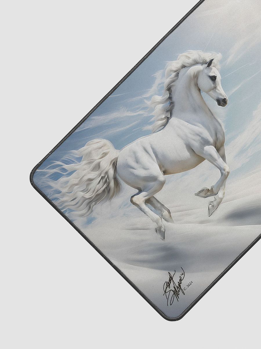 White Arabian Horse Desk Mat product image (3)