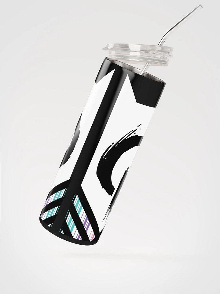 OptimusProcrastinus PowerUP Tumbler (White on Black) product image (2)