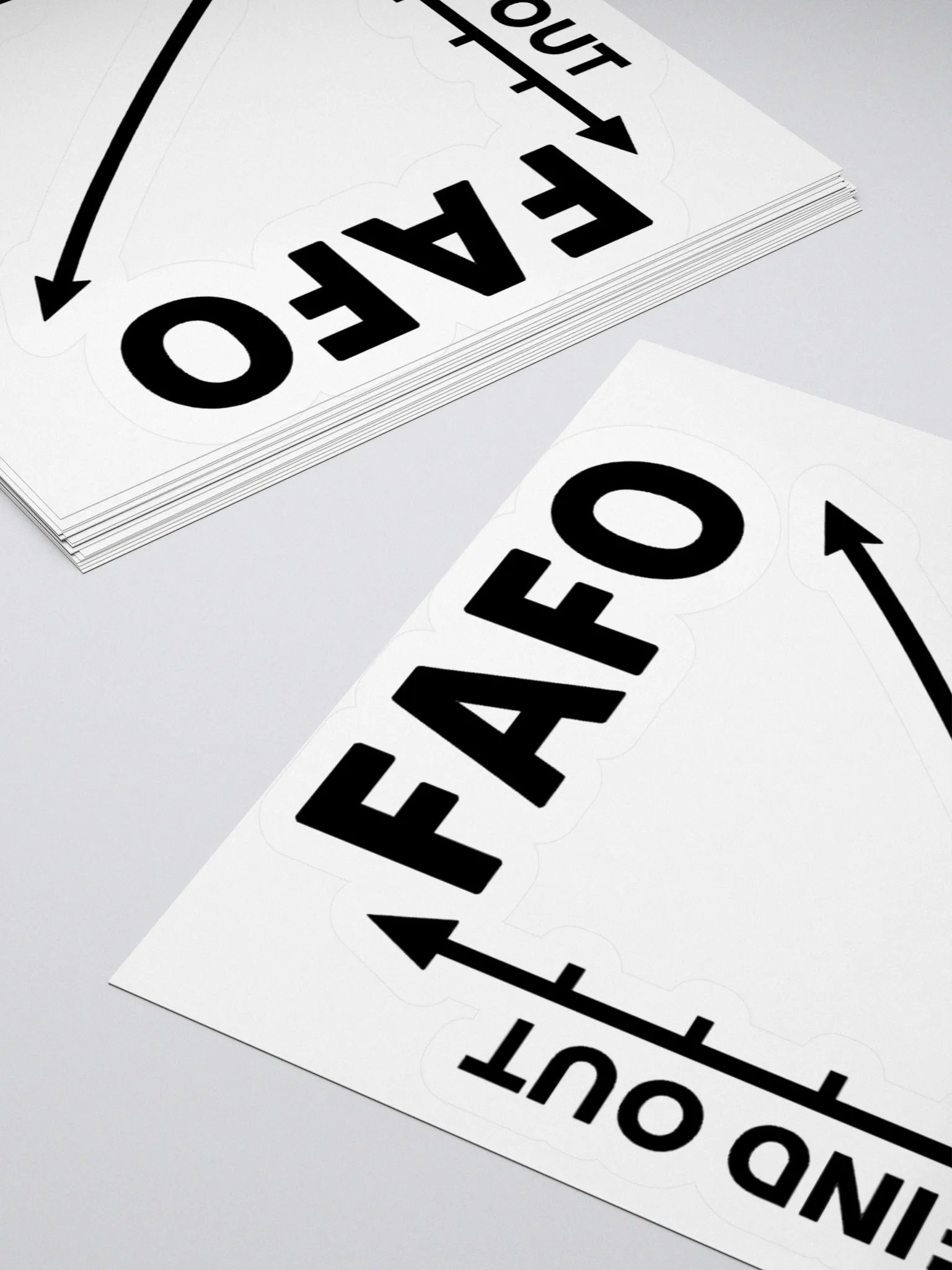 FAFO Sticker (Black) product image (4)