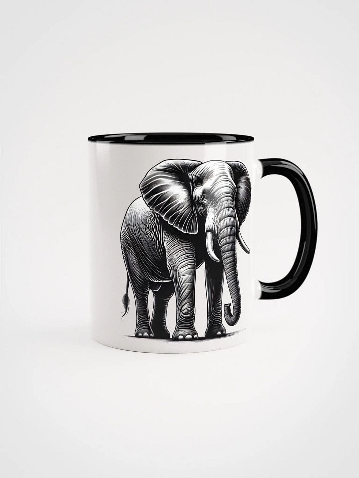 Majestic Elegant Elephant Ceramic Mug product image (1)