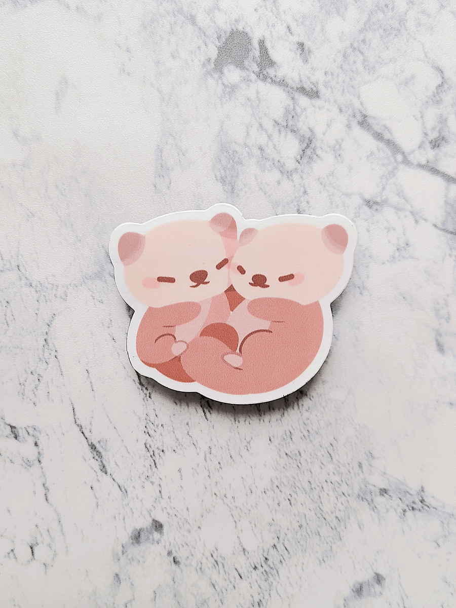 Hugging Otter Sticker product image (1)