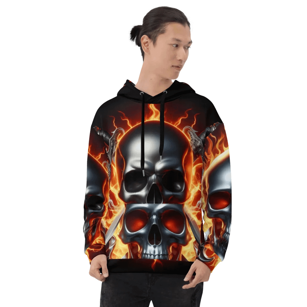 Reclaimed Fury - Unisex Skull Hoodie #26 product image (8)