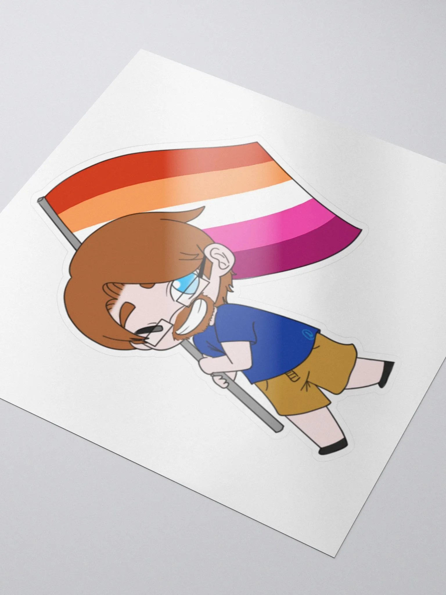 Shemp Lesbian Sticker! product image (3)
