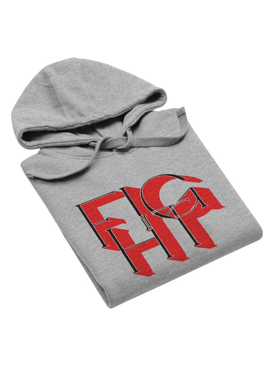 Bold 'FIGHT' Interlocked Typography Hoodie product image (18)