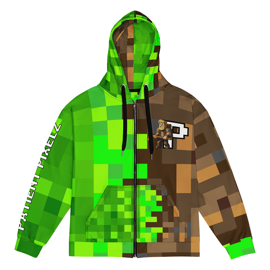 Patient PixelZ P Logo Unisex Adult Zip Hoodie (PixelZ My Craft) product image (3)