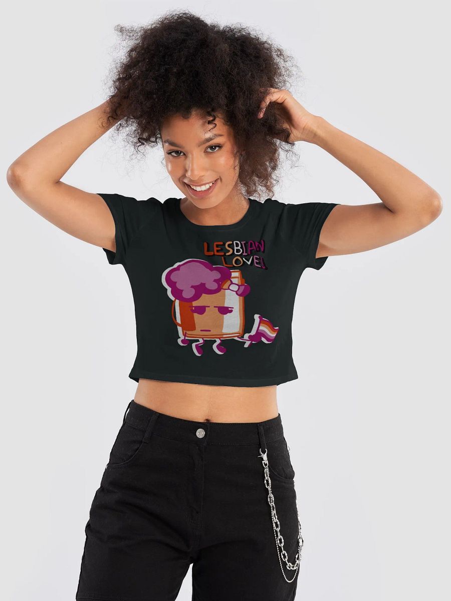 Paint Bucket Lesbian Love Crop Tee product image (9)