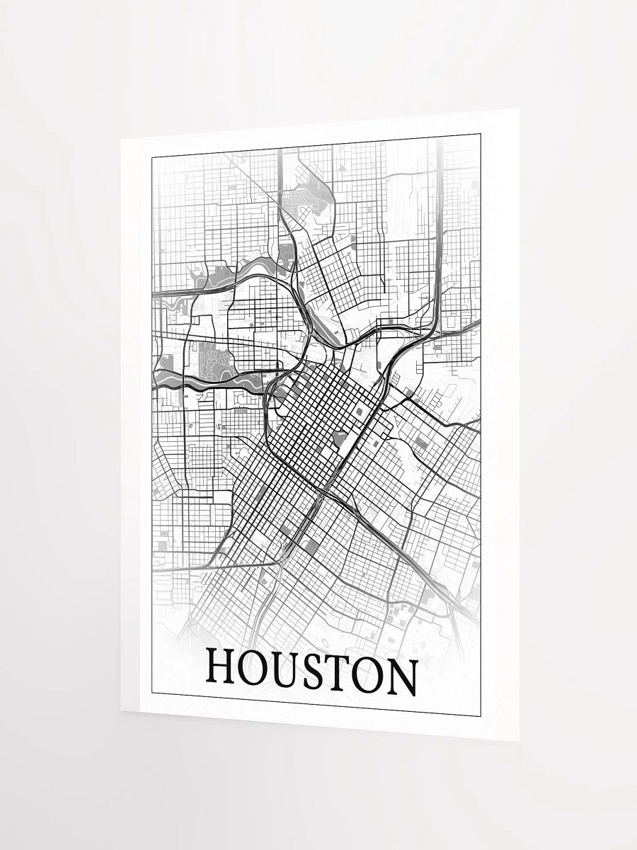 Houston, Texas, USA, city map print product image (10)