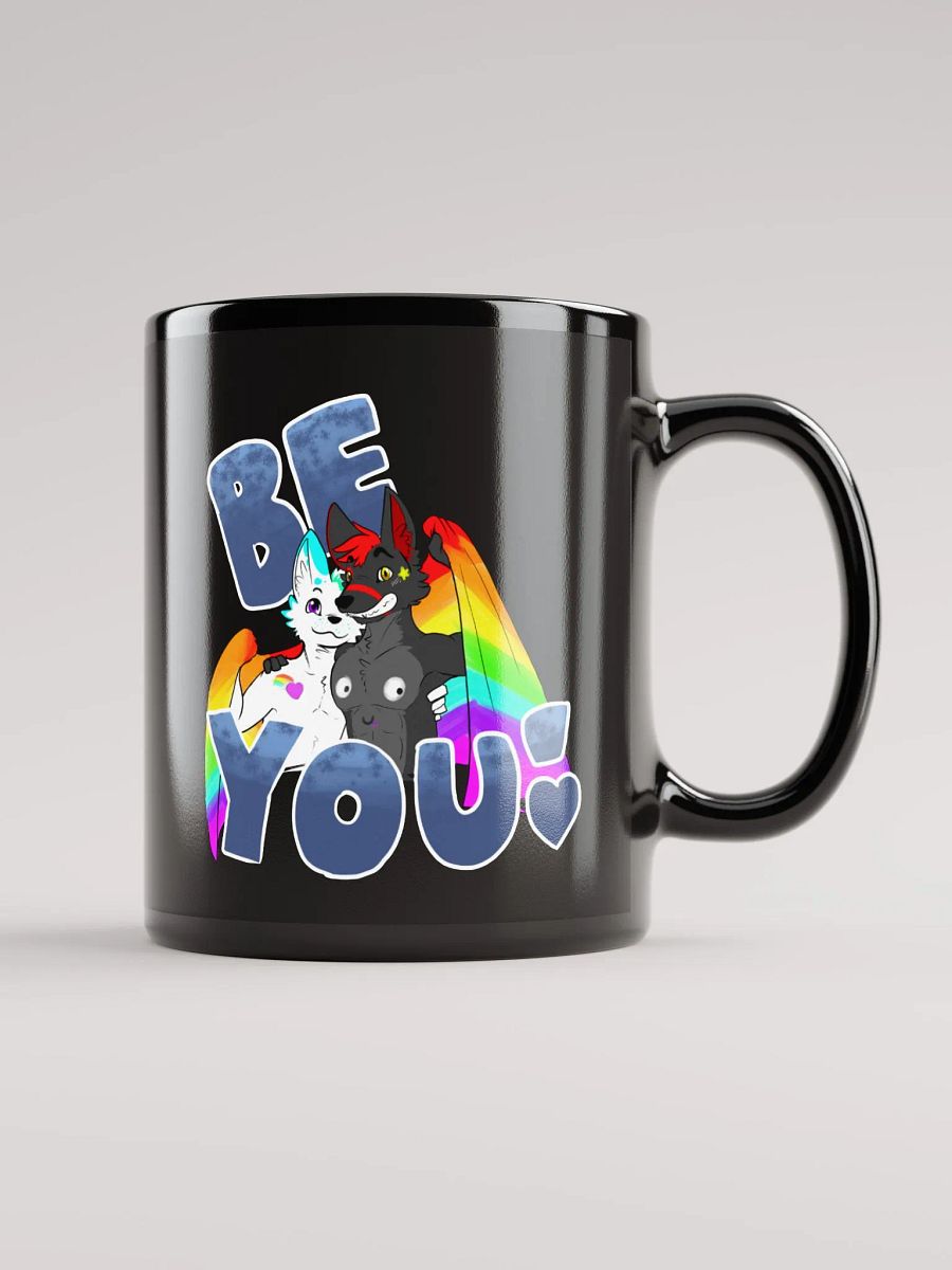 Be You! Pride Black Glossy Mug product image (2)
