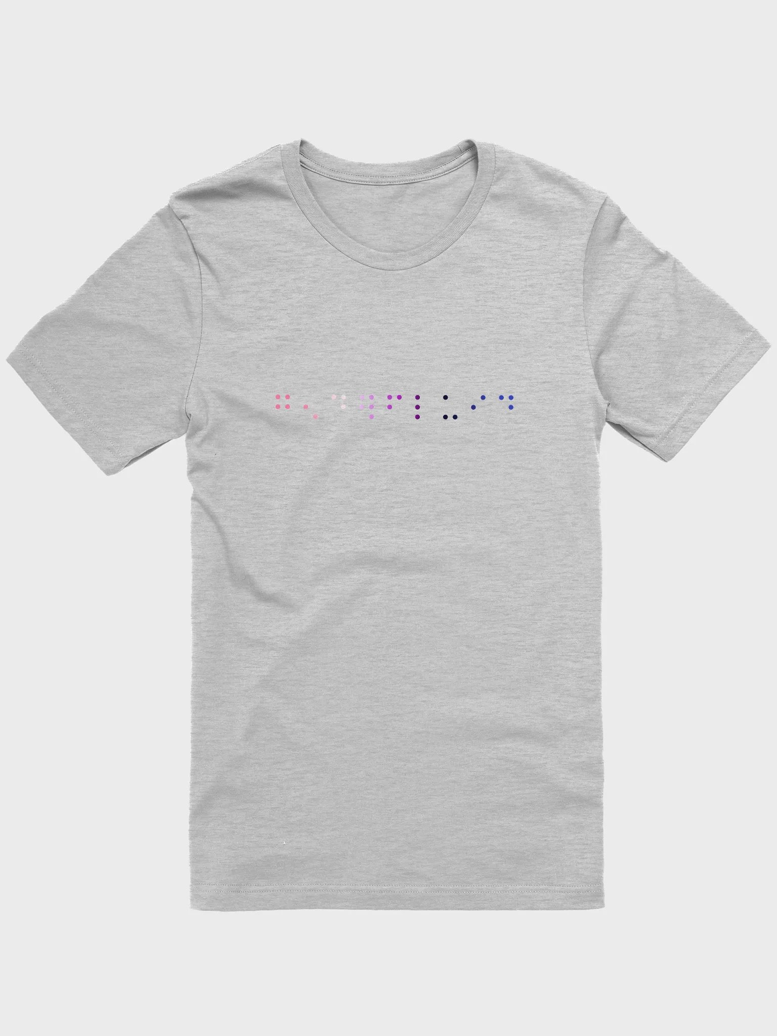 genderfluid contracted braille t-shirt product image (1)