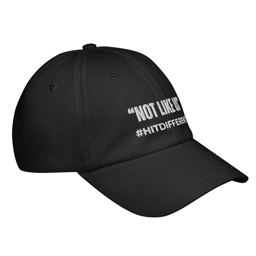 Stylish Under Armour® Dad Hat "NOT LIKE US" Dad Cap in Black by DJ GodSOUND! product image (3)
