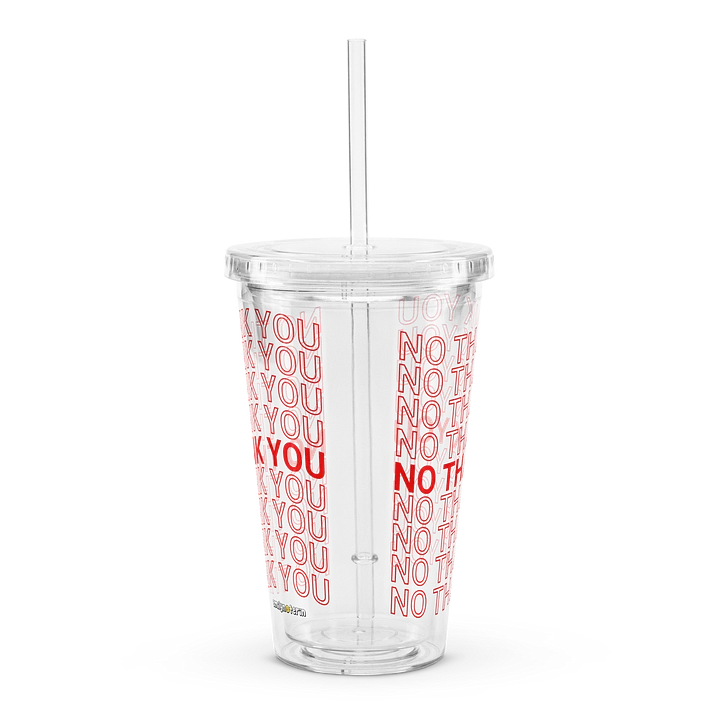 No Thank You Plastic Tumbler product image (2)