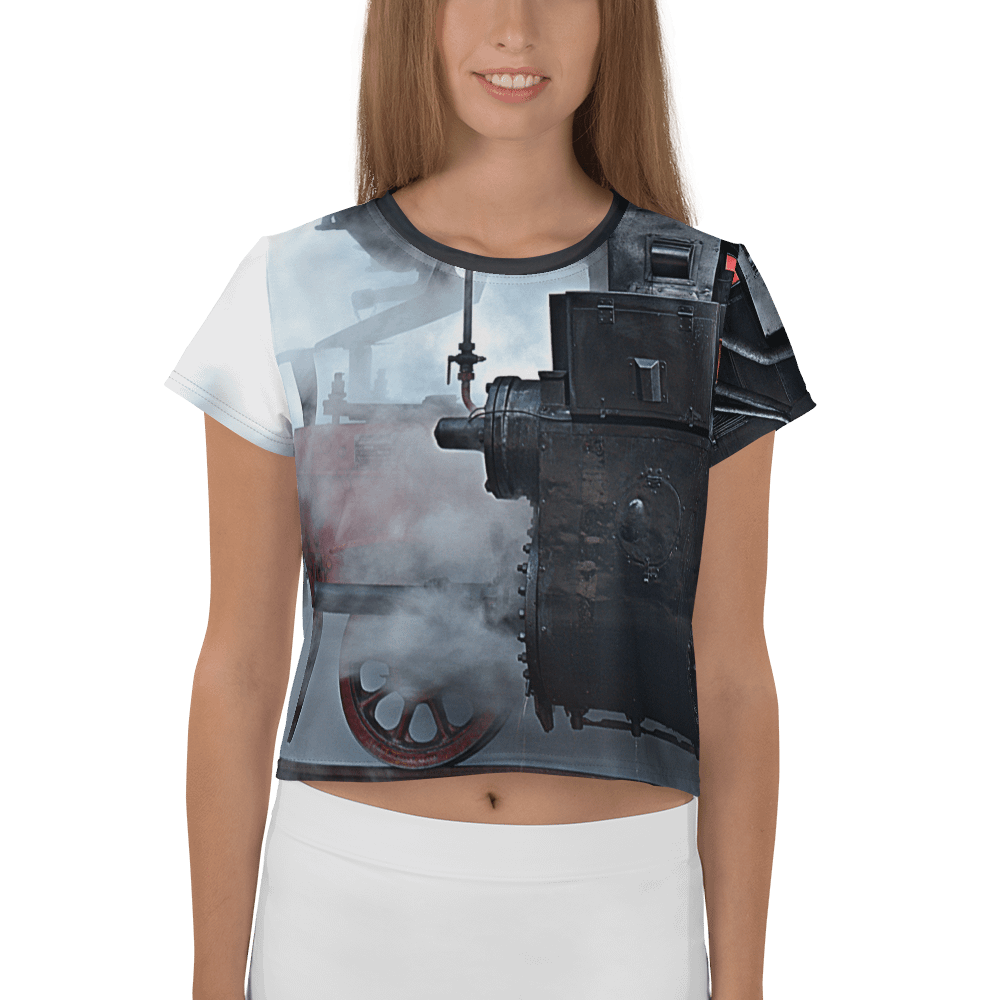 Crop-Top - Dampflokomotive Detailausschnitt product image (1)