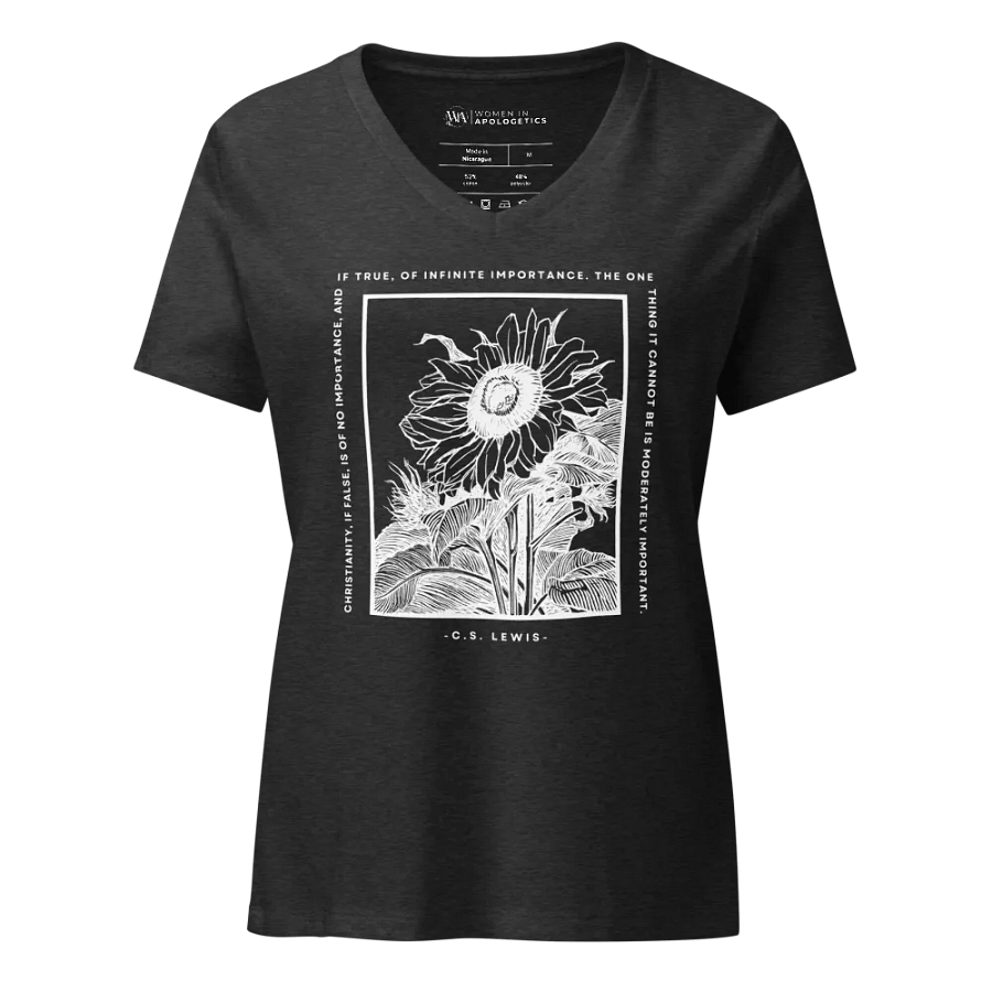 Christianity If True C.S. Lewis Quote V-Neck T-Shirt product image (38)
