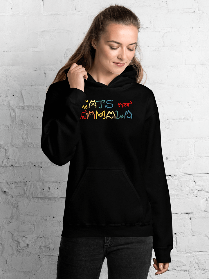 CATS FOR KAMALA UNISEX HOODIE product image (2)