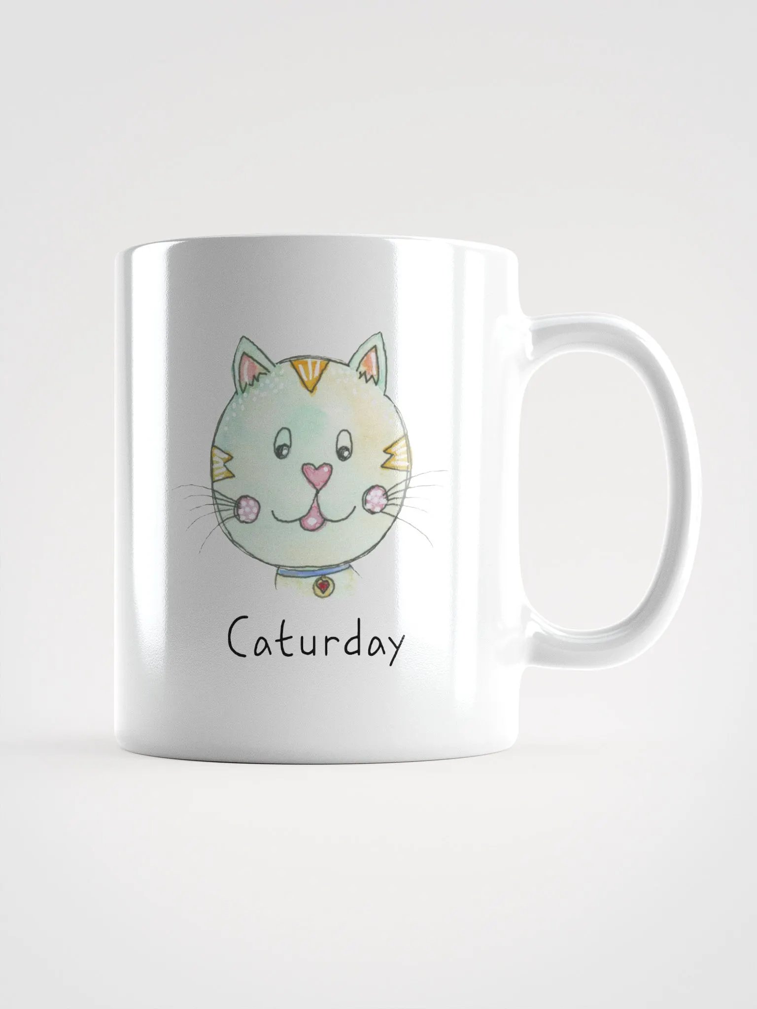 Caturday Whimsical Cat Faces Mug product image (1)
