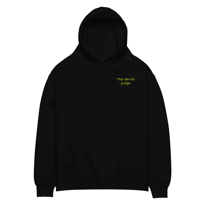black and green the devils judge hoodie product image (2)