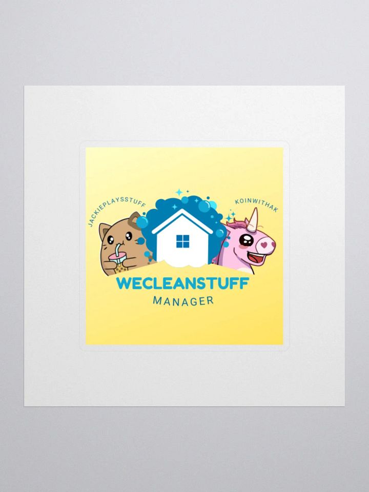 WECLEANSTUFF Manager Sticker product image (1)