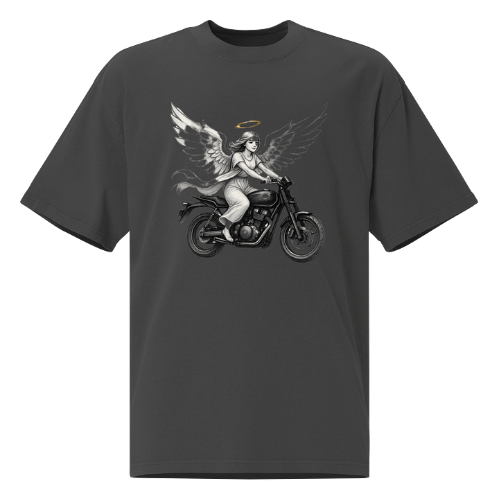 Heavenly Ride Oversized Faded T-Shirt product image (1)