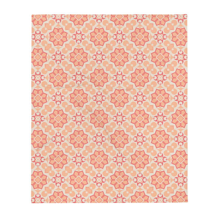 Peach Mosaic Throw Blanket product image (1)
