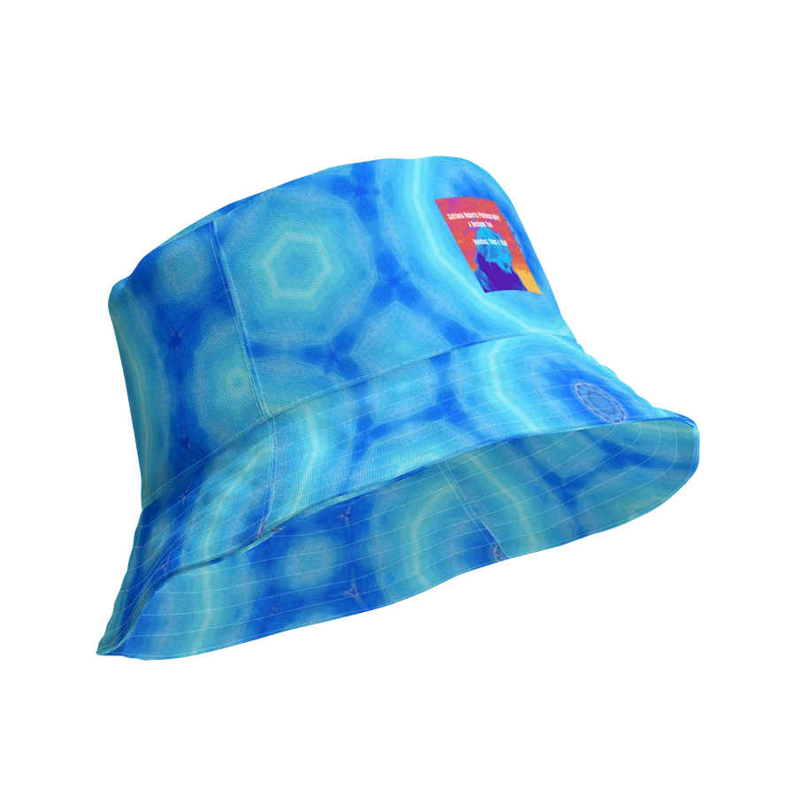 Abstract Circular Pattern in Blues Unisex Bucket Hat product image (13)