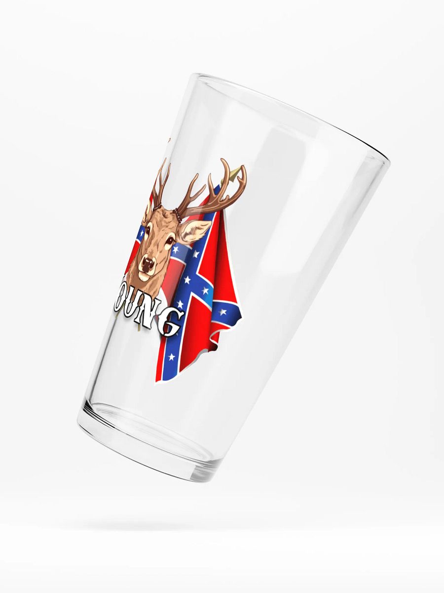 "Young" Last Name Rebel Redneck Deer - Shaker Pint Glass product image (5)