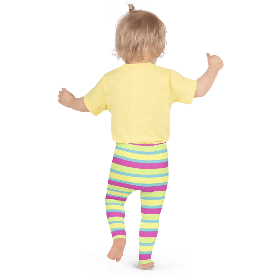 Colorful Spring Leggings for Girls with Stripes product image (4)