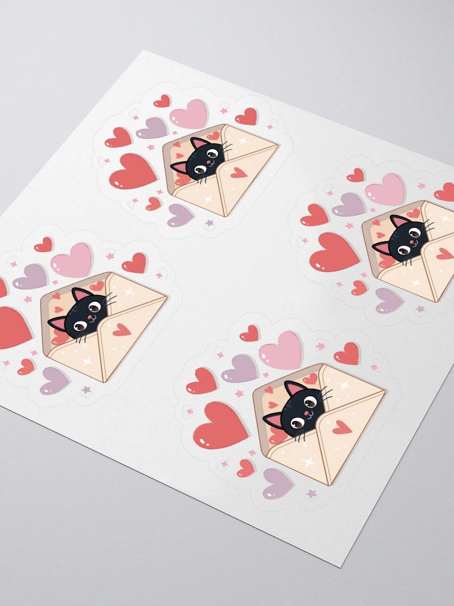 Feline Valentine Envelope - sticker product image (4)