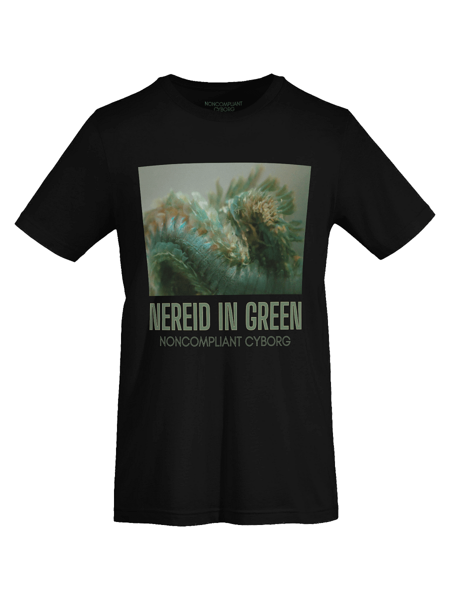 Nereid in Green with title Black T-Shirt product image (7)