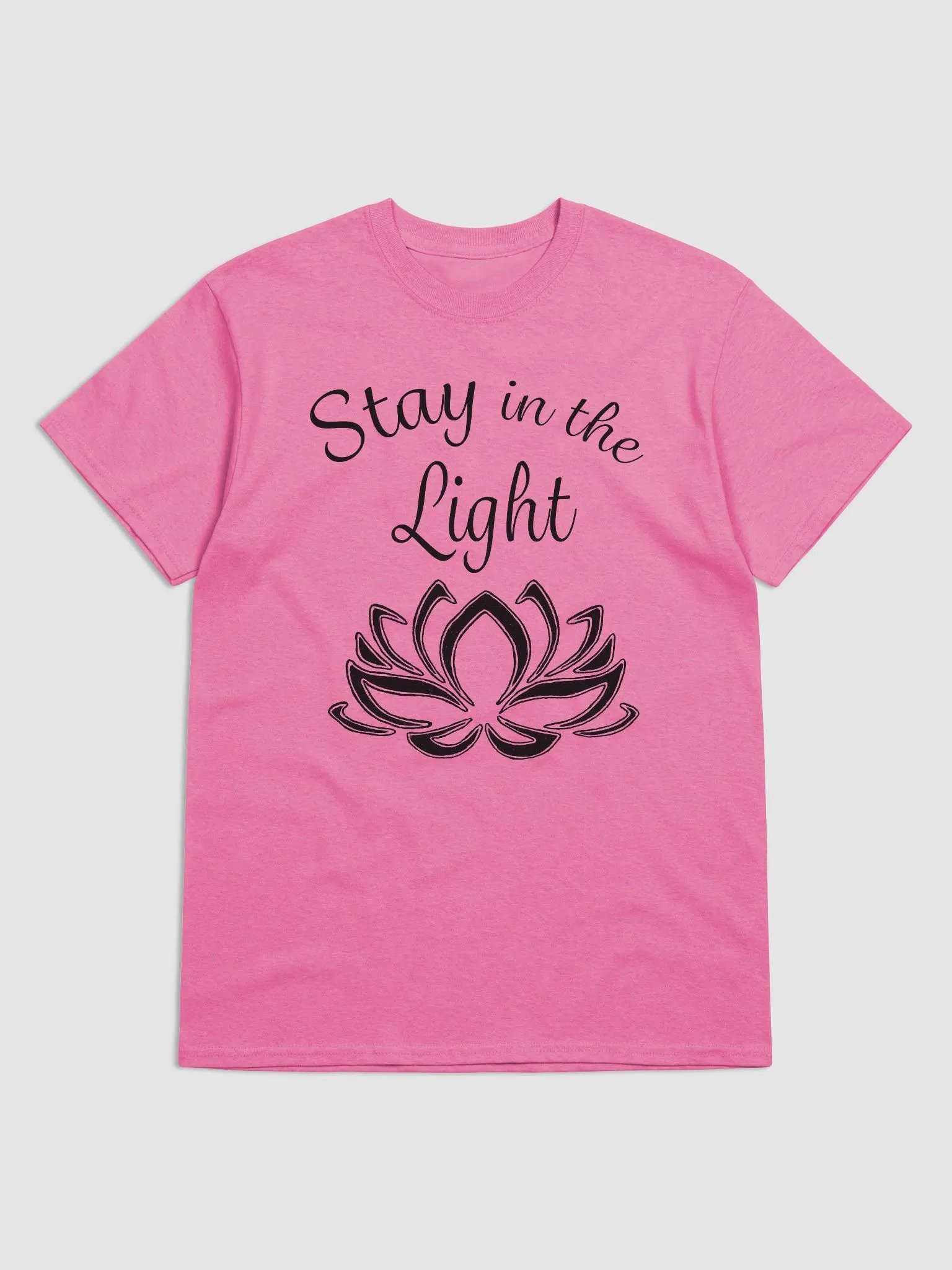 Stay in the Light Heavy weight T-shirt - black print product image (1)